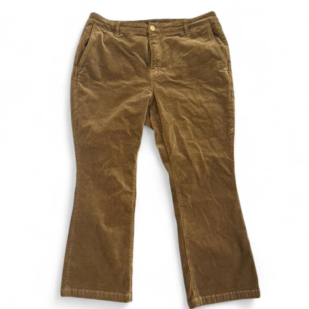 Kut From The Kloth Brown Corduroy Pants Women’s 14W Stretch Straight Leg